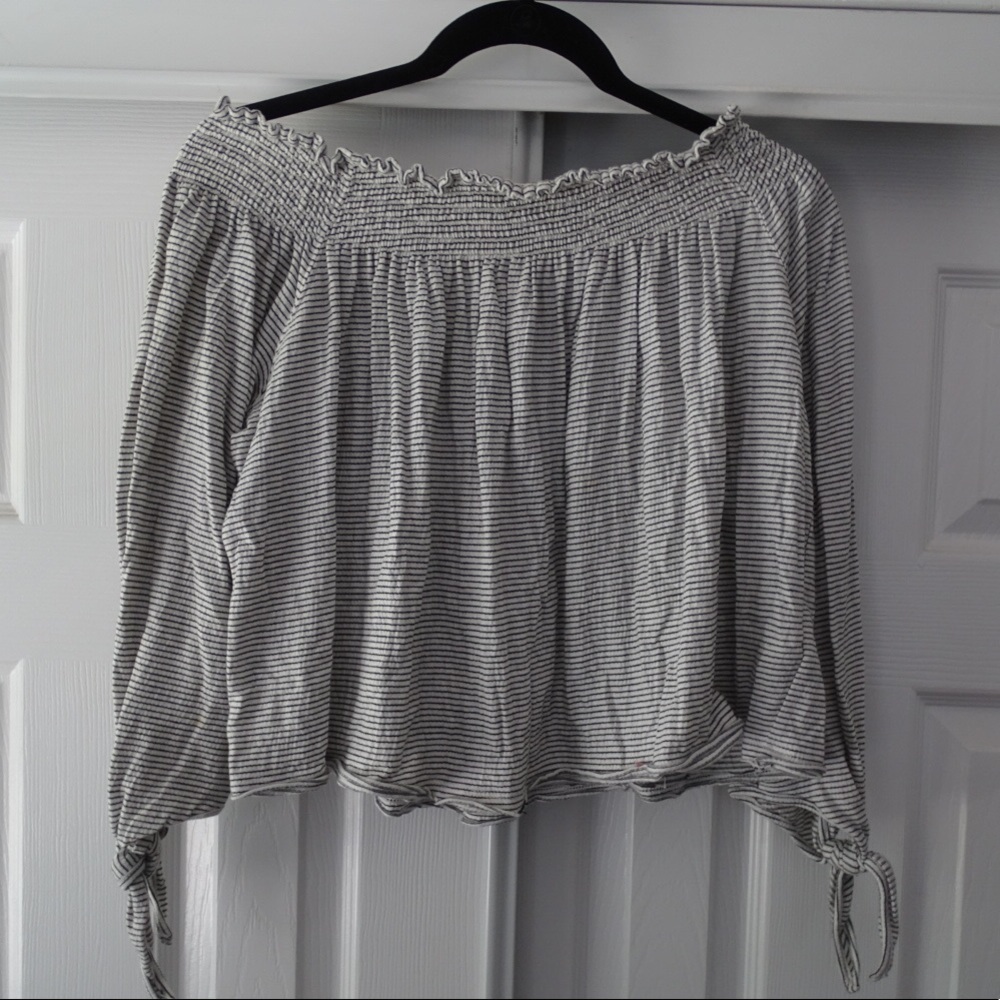 Off The Shoulder Linen Top